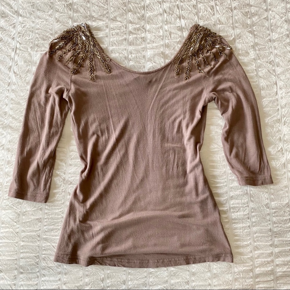 Unique beaded top
